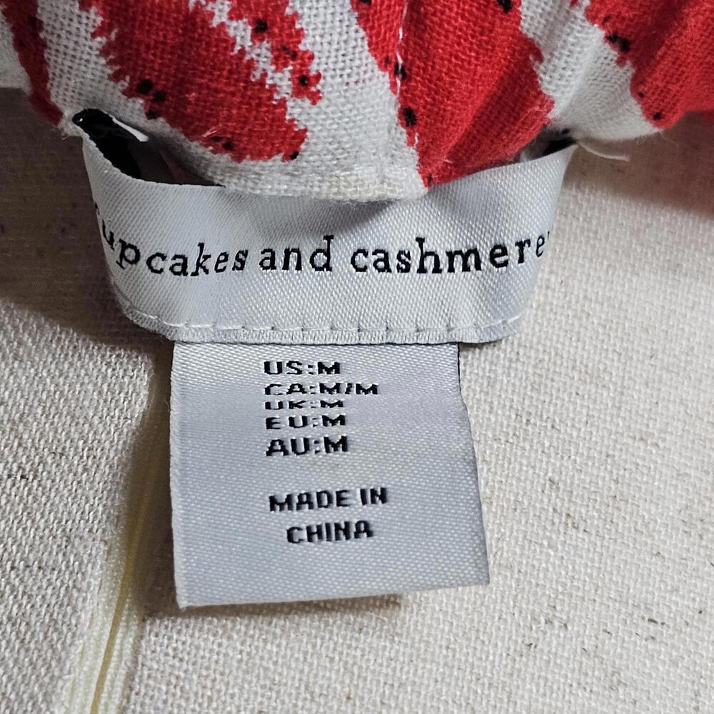 NWT Cupcakes and Cashmere Women's White/Red Skirt Size Medium - Picture 7 of 8